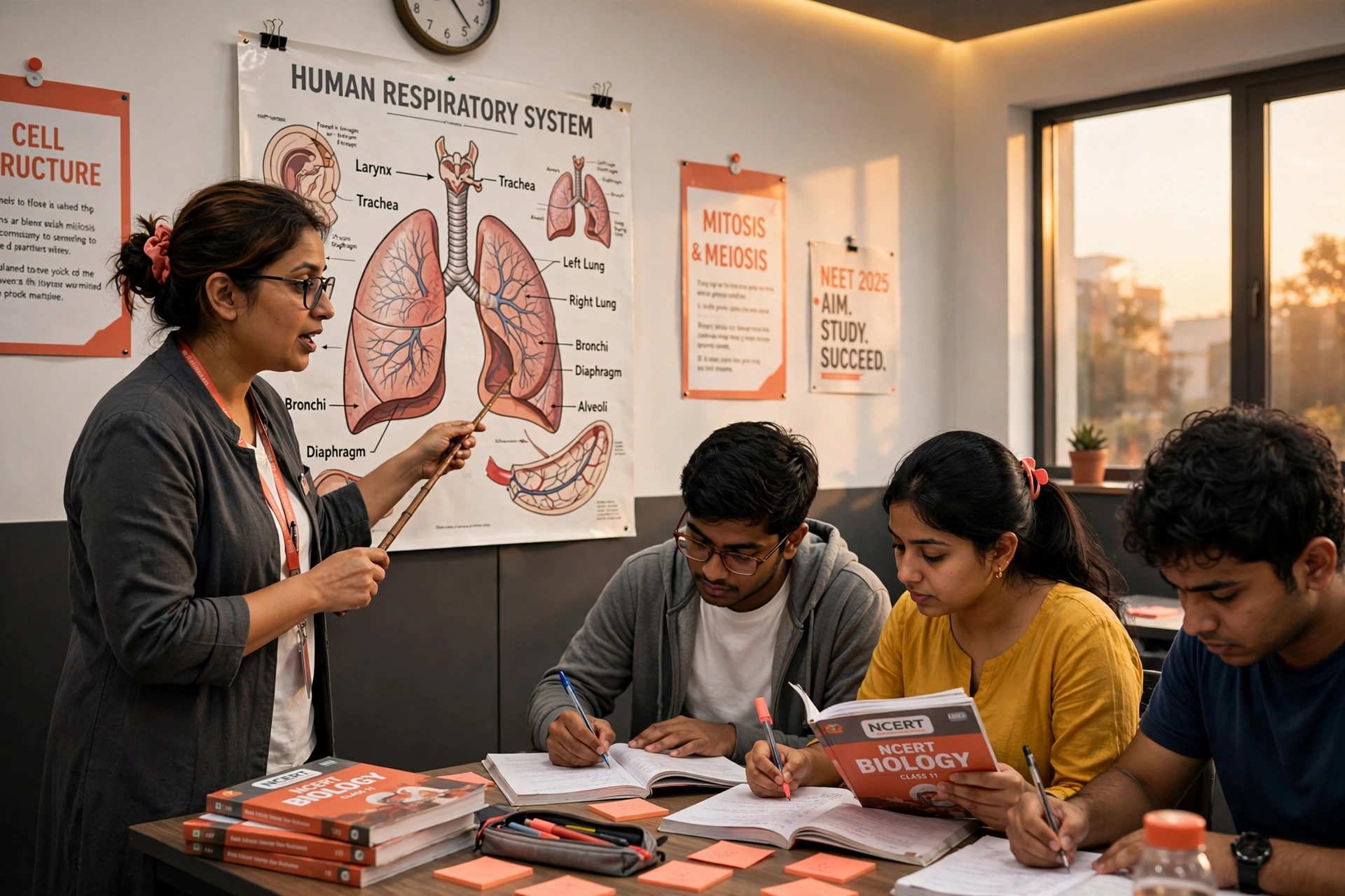 NEET batch during a Biology NCERT line-by-line discussion session