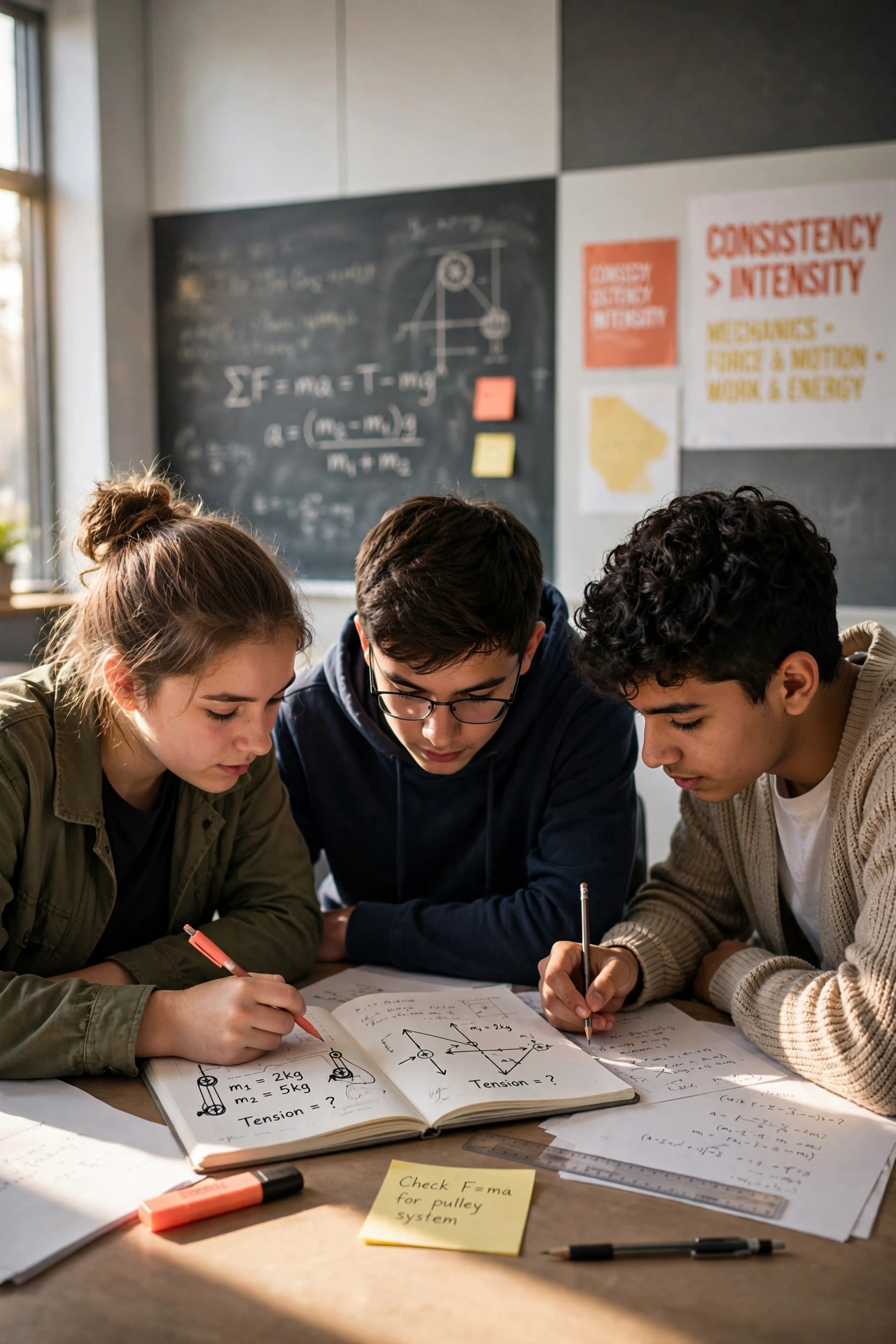 Students solving problems together in a Glorious Academy classroom session